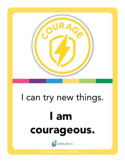 Courage Mindset Poster Grades 1-5
