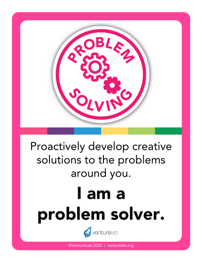 Problem Solving Mindset Poster Grades 6-12