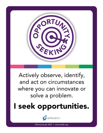 Opportunity Seeking Mindset Poster Grades 6-12