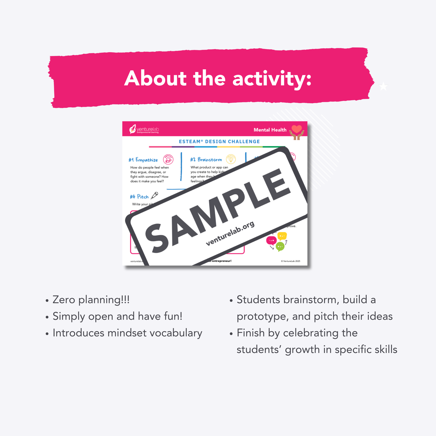 Mental Health for Elementary (Grades 1-5) ESTEAM® Design Challenge in a Box