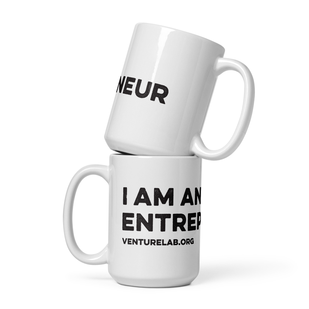 "I Am An Entrepreneur" white glossy mug