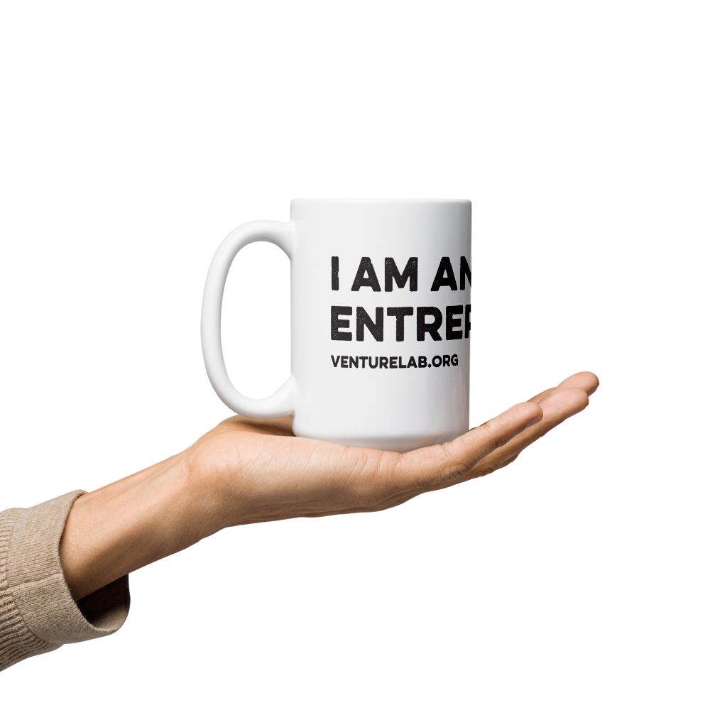 "I Am An Entrepreneur" white glossy mug