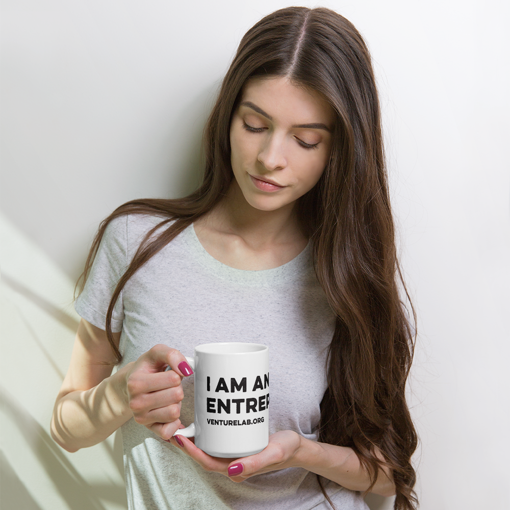 "I Am An Entrepreneur" white glossy mug