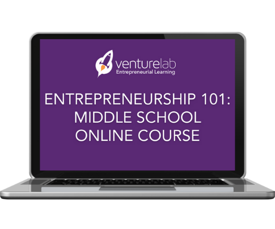 Online Entrepreneurship 101 Course for Middle School (5-25 students)