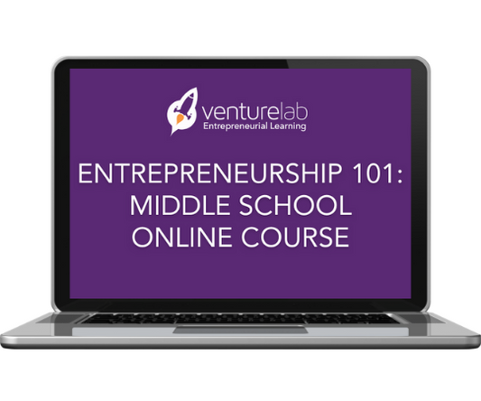 Online Entrepreneurship 101 Course for Middle School (76-100 students)