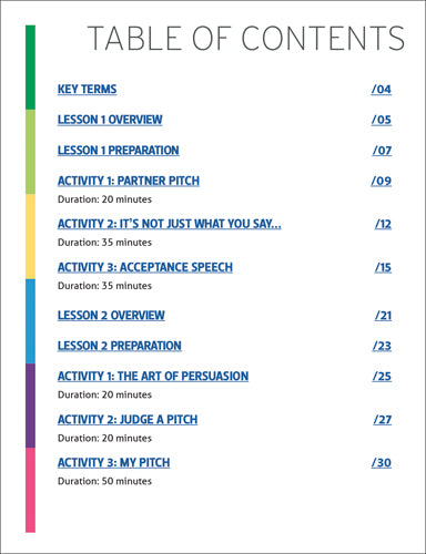 Topics in Entrepreneurship: Pitching (Grades 3-5)