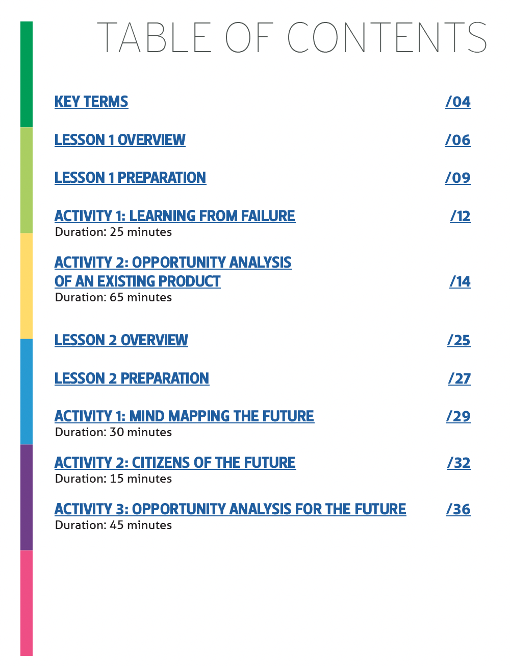 Topics in Entrepreneurship: Opportunity Analysis (Grades 6-12)