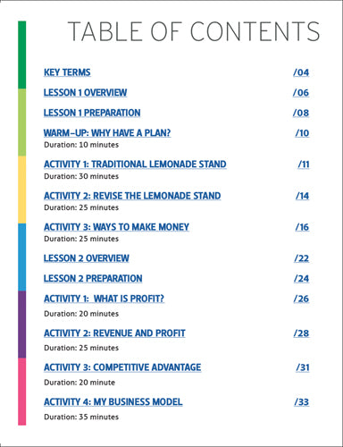 Topics in Entrepreneurship: Business Models (Grades 3-5)