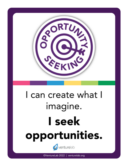 Opportunity Seeking Mindset Poster Grades 1-5