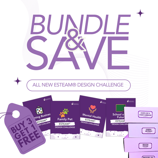 Fall 2025 BUNDLE 4-pack(Grades 6-12) ESTEAM® Design Challenges in a Box