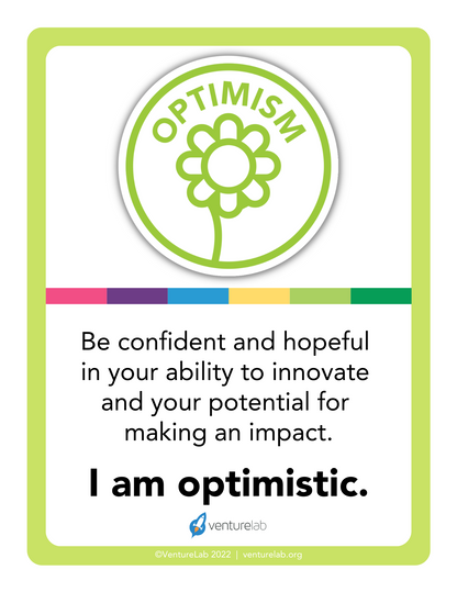 Optimism Mindset Poster Grades 6-12